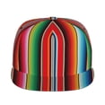 thumbnail image 2 of Bingfone Baseball Cap,Snapback Trucker Hat for Men & Women with Adjustable-Mexican Serape Blanket Stripes, 2 of 9