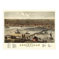 thumbnail image 6 of 1876 Louisville Kentucky Map - Vintage Louisville Wall Art - Old Louisville KY Map - Historic Louisville Poster - Bird's Eye View Map of Louisville KY, 6 of 8