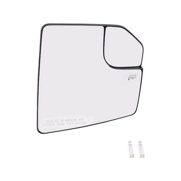 Right Mirror Glass - Compatible with 2015 - 2020 Ford F-150 2016 2017 2018 2019