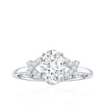 thumbnail image 4 of Lab Grown Diamond Oval Engagement Ring, EF-VS Quality Certified, 1 Carat, 10K White Gold, US 13.00, 4 of 8