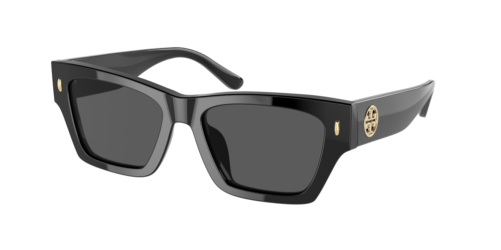 Tory Burch TY 7169U Plastic Womens Rectangle Sunglasses Black 52mm Adult