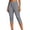 *Dark Gray, variant on Women's High Waisted Stretchy Capri Pants , Slim Cropped Leggings For Women,Ladies' Button Fly Summer Trousers with Pockets,Black,S-2XL
