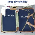 thumbnail image 5 of LINFANG 2 Pcs Portable Laundry Bag Waterproof Oxford Cloth Wet Dry Bag with Zipper and Carrying Strap for Swimming Yoga Workout Traveling, 5 of 9