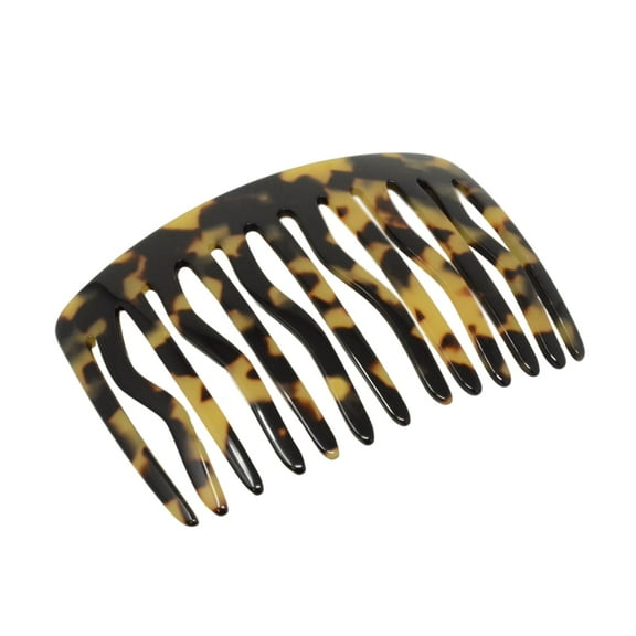 French Amie Fab 13 Teeth Medium Handmade Celluloid Side Hair Comb for Women