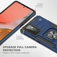 thumbnail image 3 of NIFFPD Galaxy A72 Case, Samsung A72 Case Ring Kickstand Hard PC Soft TPU Phone Cover for Samsung Galaxy A72 5G Blue, 3 of 7