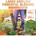 thumbnail image 6 of Blütezeit 21V Cordless Leaf Blower, 320CFM 150MPH Electric Battery Powered (4.0Ah Battery & Charger Included) 6 Speed Adjustable for Lawn Care, Snow, Yard, Debris & Dust, 6 of 10