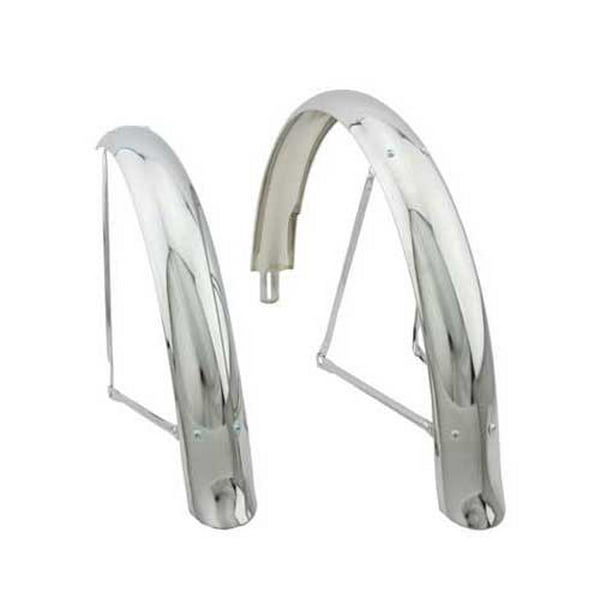 Lowrider 24" FLARED ADJUSTABLE MIDDLEWEIGHT BICYCLE FENDER SET CHROME