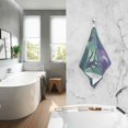 thumbnail image 2 of Yayeee 2 Pack Hand Towels for Bathroom 100% Cotton 16" x 28" Soft Absorbent Kitchen Towel, Moonlight Forest, 2 of 7