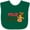 Green, variant on Inktastic Christmas Feliz Navidad with Cute Reindeer Boys or Girls Baby Bib