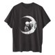 thumbnail image 4 of Pntutb Blusa de manga corta con estampado de calavera, sol y luna, estilo vintage, para mujer Pntutb Pntutb-3105, 4 of 9