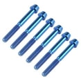 thumbnail image 3 of Wanyifa Titanium Ti M6 x 50 55 60 65mm Allen Hex Screw Socket Cap Tapered Bolt,M6X50mm,Blue,6 Pcs, 3 of 5