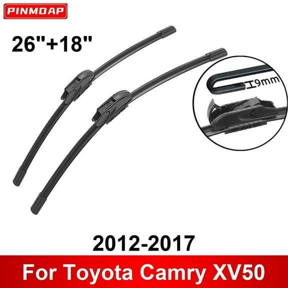 Wiper Blade Set 2 Piece - Compatible with 2017 - 2018 Toyota Yaris iA