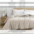 thumbnail image 2 of Southshore Fine Living, Inc. All Season Down Alternative Comforter, Bone, Full/Queen Bedding, 2 of 9