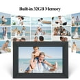 thumbnail image 4 of Qunler WiFi Digital Picture Frame, 10.1 inch IPS Touch Screen Smart Cloud Photo Android Uhale with 32GB Storage, Easy Setup to Share Photos or Videos via Free Uhale APP, Auto-Rotate, Wall Mountable, 4 of 8