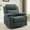 Dark Grey, variant on YSICK Manual Swivel Rocker Recliner Chair with Massage Linen for Living Room,Khaki