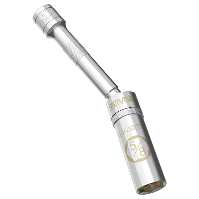 Dado Llave Bujía LEXIVON 5/8 Magnético giratorio largo 15cm