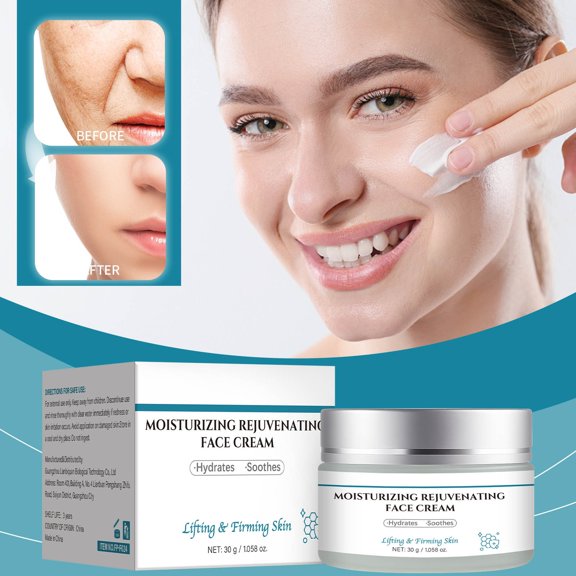 QunYou Age-Defiance Cream with Retinol Vitamin E Instant Face Lift Cream for Tightening and Firming Crafted for Mature Wrinkles 30g