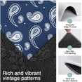 thumbnail image 3 of Blue Pioneer Flower and Paisley Pattern Kitchen Rugs Sets Of 3,Kitchen Runner Rugs Non Skid Washable,Decorative Kitchen Floor Mats for Kitchen,Sink,Laundry,17"x30"+ 17"x47" + 17"x59", 3 of 6