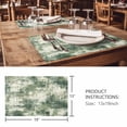 thumbnail image 3 of Placemats Set of 4, Sage Green Ombre Woven Placemat, Linen Place Mats for Kitchen/Dining Tables, Gradient Abstract Art Vintage Washable Table Mats for Party, 3 of 8