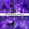 thumbnail image 2 of Morttic 2Pack 33ft Solar String Lights , 100 LED Fairy Lights Outdoor Waterproof Christmas Lights for Trees Garden Patio Yard Fence Decor (Purple), 2 of 9