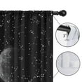 thumbnail image 4 of Blackout Kids Curtains,Black Moon Constellation Pattern Childrens Insulated Curtains Set Of 2,Bedroom Essentials,Toddler Room Decor 42x54in(106x137cm), 4 of 5