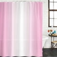 thumbnail image 3 of Pink Ombre Waterproof Fabric Shower Curtain,Pink White Gradient Modern Abstract Art Waterproof Fabric Shower Curtain for Bathroom Curtains Bathtubs Hotel Shower Curtains with 12 Hooks Standard 72x72, 3 of 8