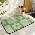 thumbnail image 3 of Stylish Checkered Coffee Drying Mat for Kitchen & Coffee Stations Absorbent and Easy to Clean, Coffee Mat Retro Aesthetic 195x12 inch, 3 of 7