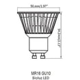 thumbnail image 5 of Bioluz LED 6.5W Dimmable MR16 GU10 LED 120v Bulb, 50W Halogen Bulbs Equivalent, UL Listed, 350lm, 40 Beam Angle, Warm White, 3000K, Recessed Lighting, Track Lighting, Spotlight, LED Bulb 120v (BLGU10, 5 of 8