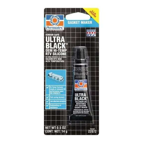 Permatex Ultra Black Hi- Temp RTV Silicone 0.5oz.
