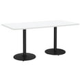 thumbnail image 2 of KFI Studios Mode 3.5' x 8' Dining Table, Designer White, Black, 2 of 3