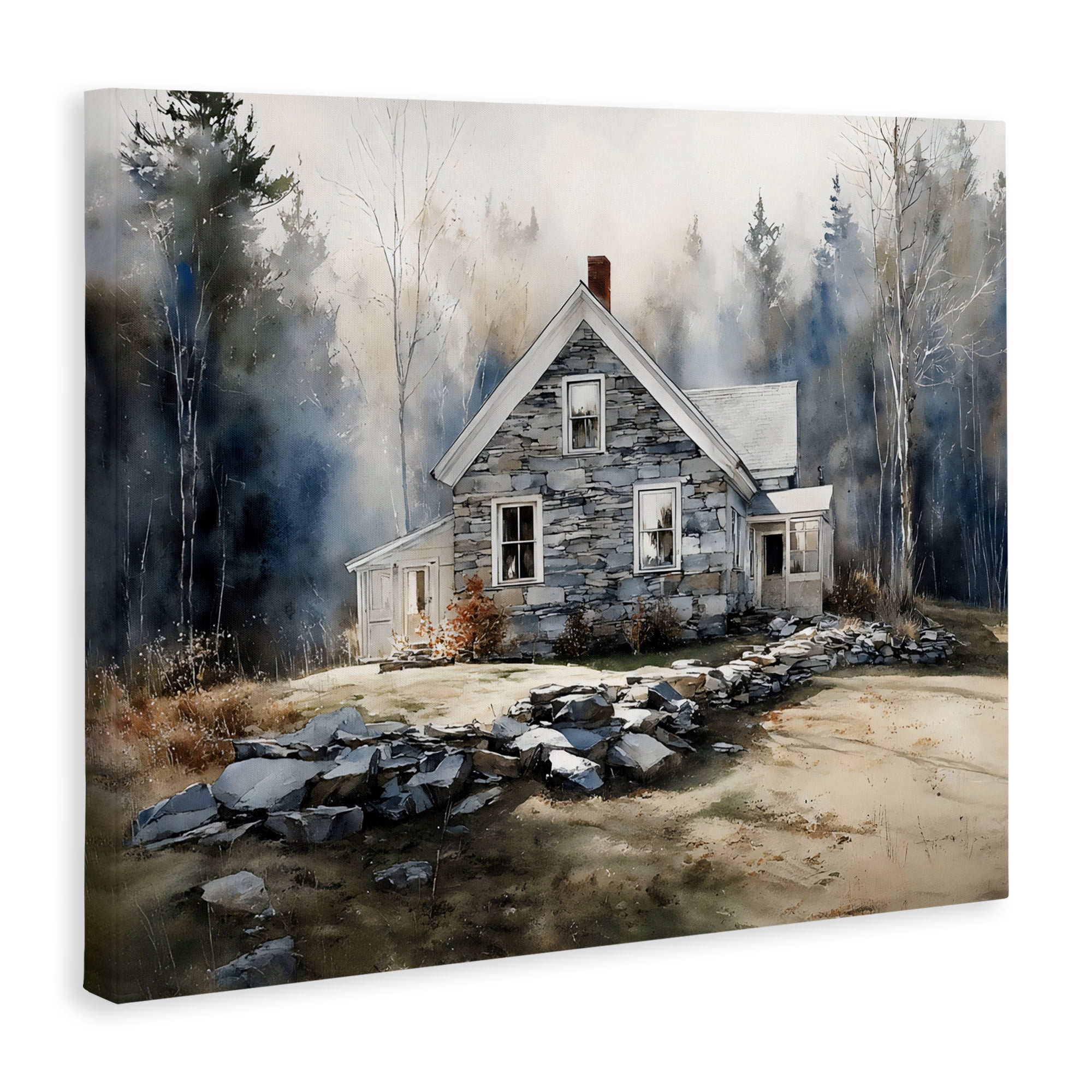 Stupell Industries Rustic Cottage Among the Trees Canvas Wall Art, design by Franklyn Gregory