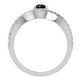 thumbnail image 3 of Black & White Diamond Engagement Ring 0.80 Carat 14K White Gold Glitz Design Gift Box, 3 of 5