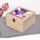 thumbnail image 5 of Caja de madera para exhibición de joyas, caja de regalo sin terminar con tapa de vidrio para dulces 18cmx18cmx12cm, 5 of 9