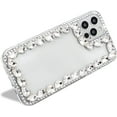 thumbnail image 4 of Crystal Clear Case for iPhone 14 Plus 6.7,Bling Glitter Diamond Case Stylish for Woman Girls,Sparkle 3D Handmade Rhinestone with Soft Bumper Silicone Protective Cover Shell, 4 of 8