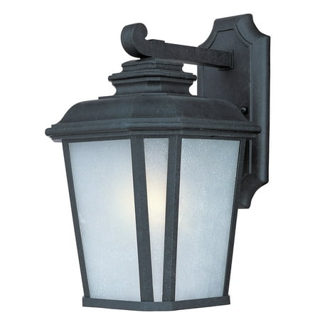 Aluminum Oxide Finish Wall Sconces 1 Light Bulb Fixture With Black Oxide Finish Die Cast Aluminum Material Medium Bulbs 9 inch 100 Watts ()