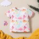 thumbnail image 5 of Odeerbi 3M-2Y Niños Niñas Conjunto de Verano Camiseta de Manga Corta de Algodón Con Estampado de Dinosaurios Pantalón Corto Conjunto de Dos Piezas, 5 of 9