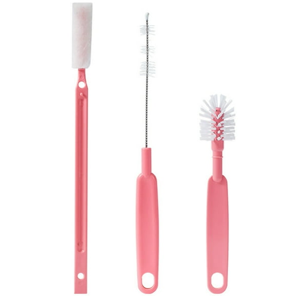 Raindrops  Bottle Brush Water Cleaner Reusable Straw Bottles Baby Pink