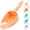 Orange, variant on Melamine Pet Food Measuring Scoop, 1 Cup 1/2 Cup 1/4 Cup with Clear Measurement Lines for Dog, Cat, Bird, and Rabbit, Durable, Ergonomic Handle, Dishwasher safe-Orange