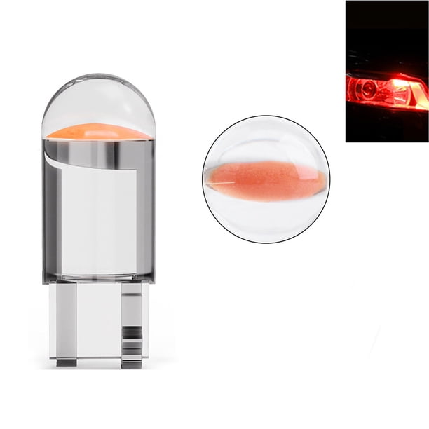 Super Brillante 5 Piezas w5w 194 t10 led De Vidrio De La Vivienda cob Lámpara De Coche 6000k Blanco Verde Azul Rojo Cuña Matrícula Placa Luz