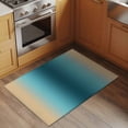 thumbnail image 3 of Turquoise Yellow Ombre Bathroom Rug Washable 2x3 Entryway Rug Non Slip Farmhouse Modern Gradient Art Front Door Mat Low Pile Indoor Doormat Throw Floor Carpet for Kitchen Bedroom Entrance, 3 of 8
