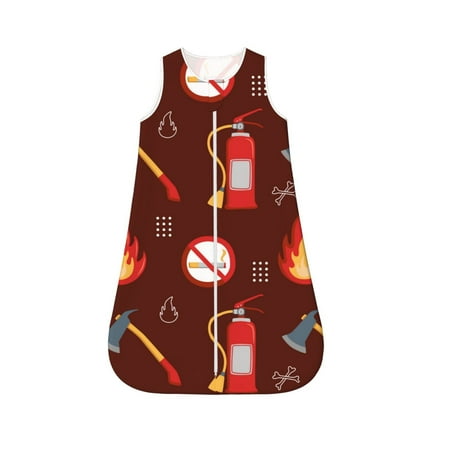 

Cauagu Fire Extinguisher for Infant Wearable Blanket Unisex Girl Boy Swaddle Transition Sack - Newborn Essentials Sleep Clothes-X-Large