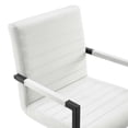 thumbnail image 4 of Modway Savoy Performance Velvet Dining Chairs - Set of 2 in White, 4 of 9