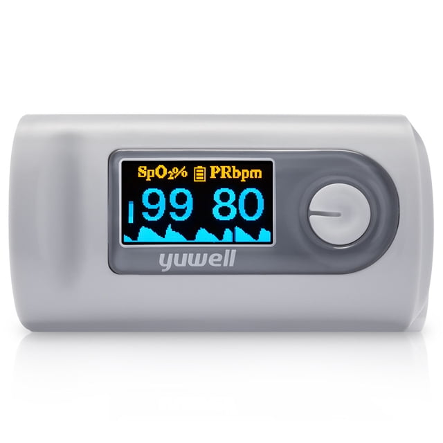 Oxímetro de pulso, medición de la saturación de oxígeno (SpO₂), frecuencia cardíaca (pulso) e índice de perfusión (PI), pantalla a color kaili Sencillez
