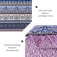 thumbnail image 4 of Set de edredón WONGS BEDDING Boho Queen de microfibra morada, 230 x 240 cm, 4 of 7