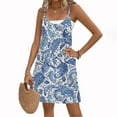 thumbnail image 4 of Ovzne Robes d'Été pour Femmes Robe Femmes Tennis Taille Haute Élégante Sports Course Shorts Jupe Courte Robe d'Été Liquidation, 4 of 7