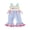 Blue, variant on BemeyourBBs Toddler Baby Girls Summer Clothes Infant Baby Girl Fathers Day Outfit Romper Overalls Sleeveless I Love Dad Letter Heart Embroidery Stripe One Piece Jumpsuit Overalls Bell Bottom