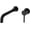 Black, variant on Basin Taps Wall Mounted, Brass Basin Mixer Tap, 360° Swivel, Bathroom Sink Faucet with Single Handle, Wall-Mounted Basin Black