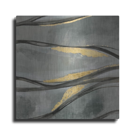 Luxe Metal Art 'Water Surface'  by Silvia Vassileva Metal Wall Art, 36" x 36"