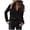Black, variant on Idoravan Women's Basic Long Sleeve Thermal Tops Fashion Women's Winter Velvet Long Sleeve Button Pocket Casual Shirt Top Black XL