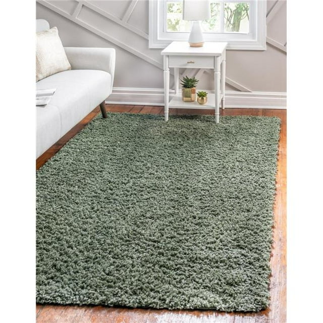 Unique Loom 3146035 5 x 8 Pi. Davos Shag Tapis Rectangulaire&44; Sauge